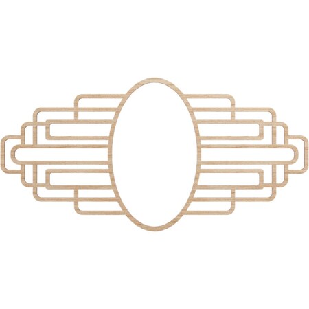 Ekena Millwork Elizabeth Wood Fretwork Pierced Ceiling Medallion, Alder, 26"W x 13"H x 7 1/8"IW x 12 3/8"IH x 1/4"T CMWP26X13X0250EBAL